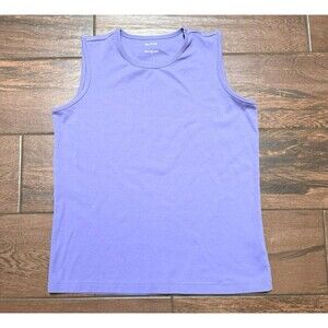 Blair Tank Top Shirt Women Lavender Purple Sleeveless Stretch Cami Grannycore M